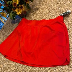NWT L. L. Bean Swim Skirt UPF 50+ (WITH FLAWS & STAINS) Red? 10 Reg